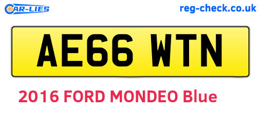 AE66WTN are the vehicle registration plates.