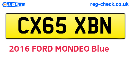 CX65XBN are the vehicle registration plates.