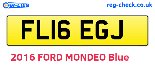 FL16EGJ are the vehicle registration plates.