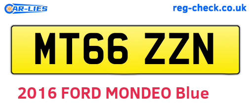 MT66ZZN are the vehicle registration plates.