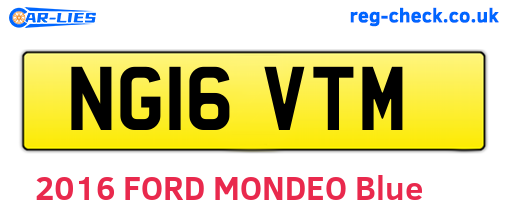 NG16VTM are the vehicle registration plates.