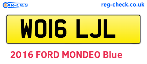 WO16LJL are the vehicle registration plates.