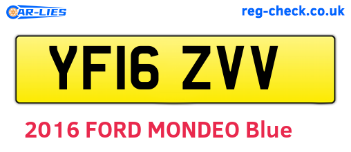 YF16ZVV are the vehicle registration plates.