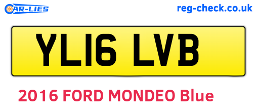 YL16LVB are the vehicle registration plates.
