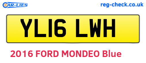 YL16LWH are the vehicle registration plates.