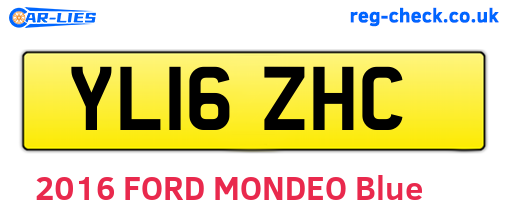 YL16ZHC are the vehicle registration plates.
