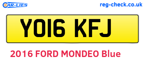YO16KFJ are the vehicle registration plates.