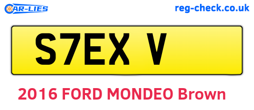 S7EXV are the vehicle registration plates.
