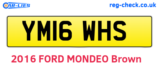 YM16WHS are the vehicle registration plates.