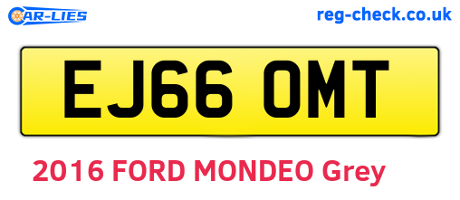 EJ66OMT are the vehicle registration plates.