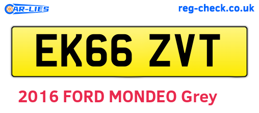 EK66ZVT are the vehicle registration plates.