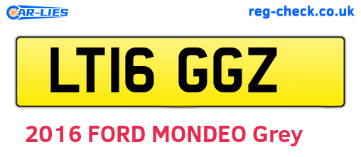 LT16GGZ are the vehicle registration plates.
