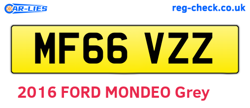 MF66VZZ are the vehicle registration plates.