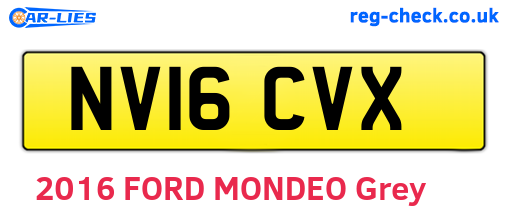NV16CVX are the vehicle registration plates.