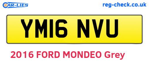 YM16NVU are the vehicle registration plates.