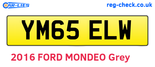 YM65ELW are the vehicle registration plates.