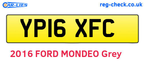 YP16XFC are the vehicle registration plates.