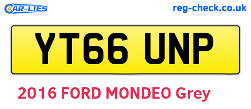 YT66UNP are the vehicle registration plates.