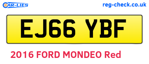 EJ66YBF are the vehicle registration plates.