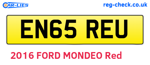 EN65REU are the vehicle registration plates.
