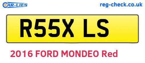 R55XLS are the vehicle registration plates.