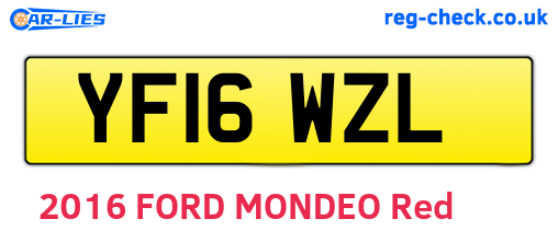 YF16WZL are the vehicle registration plates.