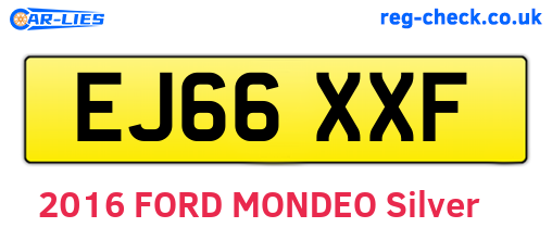 EJ66XXF are the vehicle registration plates.