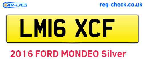 LM16XCF are the vehicle registration plates.