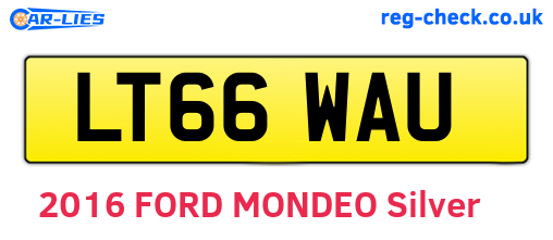 LT66WAU are the vehicle registration plates.