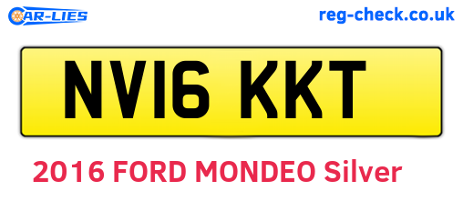 NV16KKT are the vehicle registration plates.