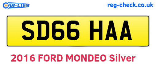 SD66HAA are the vehicle registration plates.