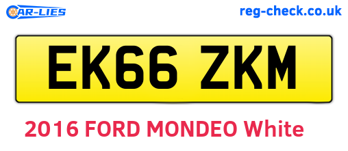 EK66ZKM are the vehicle registration plates.