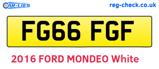 FG66FGF are the vehicle registration plates.