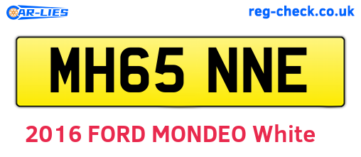 MH65NNE are the vehicle registration plates.