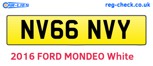 NV66NVY are the vehicle registration plates.