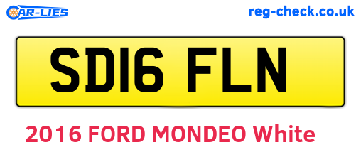 SD16FLN are the vehicle registration plates.