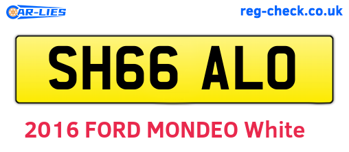SH66ALO are the vehicle registration plates.