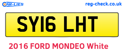 SY16LHT are the vehicle registration plates.