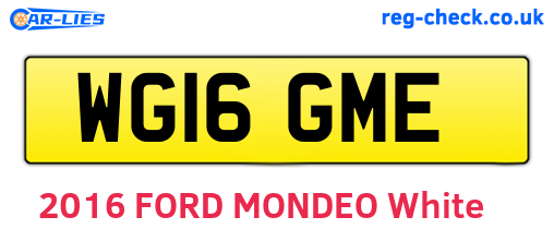 WG16GME are the vehicle registration plates.
