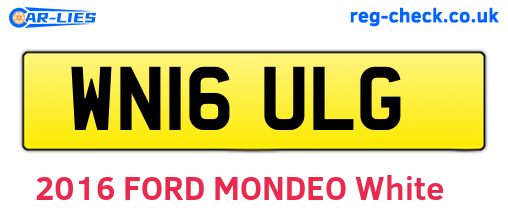 WN16ULG are the vehicle registration plates.