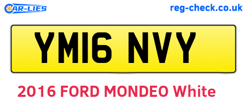 YM16NVY are the vehicle registration plates.