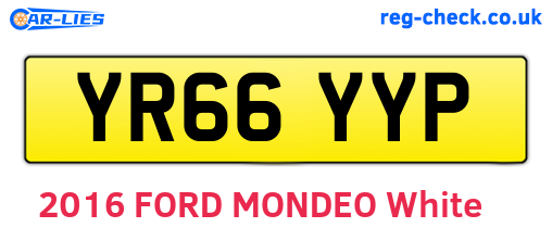 YR66YYP are the vehicle registration plates.