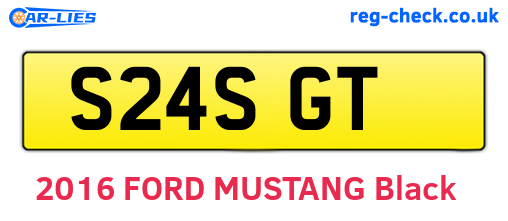 S24SGT are the vehicle registration plates.