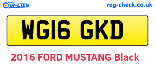 WG16GKD are the vehicle registration plates.