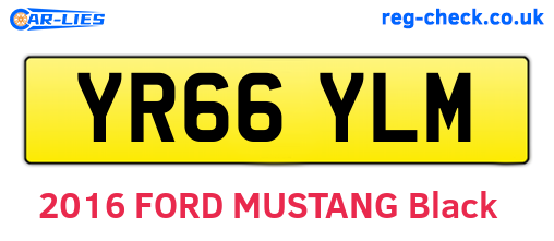 YR66YLM are the vehicle registration plates.