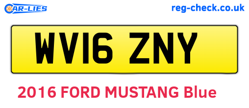 WV16ZNY are the vehicle registration plates.
