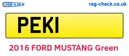 PEK1 are the vehicle registration plates.