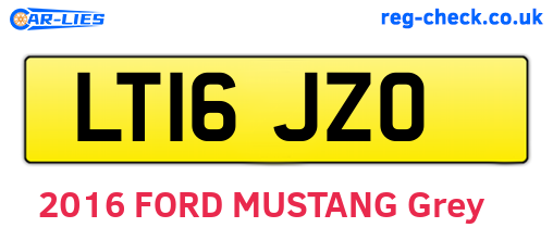 LT16JZO are the vehicle registration plates.