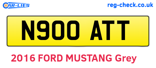 N900ATT are the vehicle registration plates.