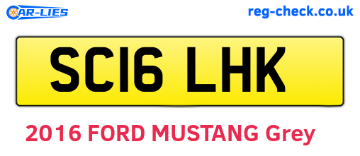 SC16LHK are the vehicle registration plates.